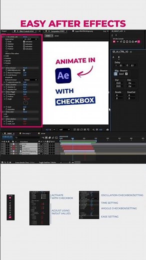 Animate easily in After Effects using checkboxes