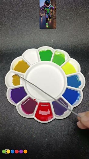 Color Mixing Guess What Happens When You Mix Colors #colormixingmagic #satisfying