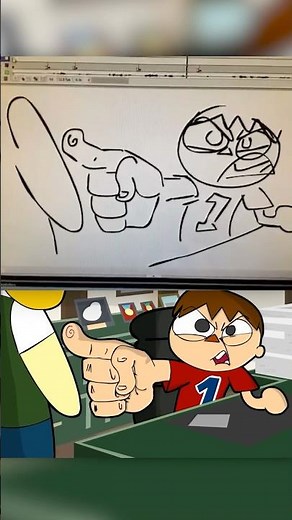 I AM THE LAW (Animatic VS Final Animation) #Vannamelon #shorts