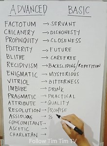 366K views · 5.6K reactions | ADVANCED WORDS vs. BASIC WORDS https://youtube.com/@timtimtv1125 | Tim Tim TV | Facebook