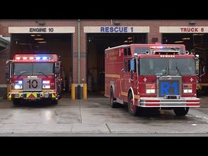 Newark Fire Department Hazmat 1, New Engine 10, New Ladder 5 & Battalion 4 Responding 5/6/24
