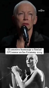 ¡Muy emotivo! La cantante y activista escocesa Annie Lennox emocionó con su versión de la canción más conocida de #sineadoconnor en los Grammy 2024 en el “In Memoriam” 🥹¿Qué te pareció? | Oxigeno