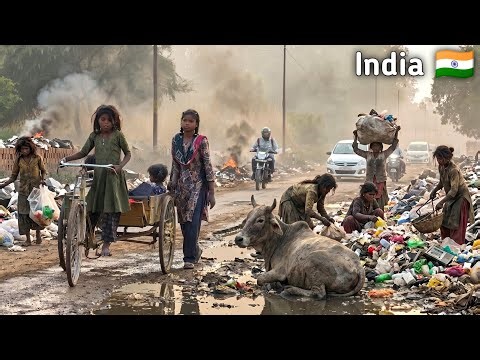 India’s Garbage Crisis 🇮🇳 | Poor Village Life & Waste Pollution Reality
