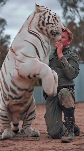 UNBELIEVABLE: White Tiger Shows Incredible Love to Human! 🐯