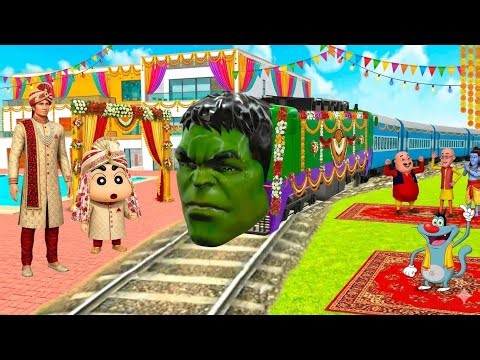 Shinchan Ki Shaadi 🤵👰 Granny Ne HULK TRAIN Chura Li 😱 | Indian Type Simulator