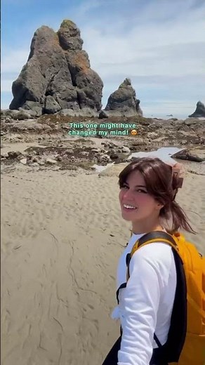 One of the COOLEST hikes I’ve ever done! 📍 Shi Shi Beach - Olympic National Park, Washington 🎟️