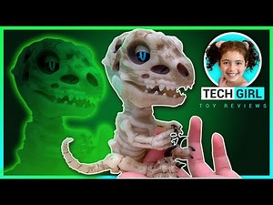 Wowwee Untamed Skeleton Raptor Fingerlings Interactive Dinosaur Gloom