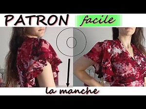 FAIRE FACILEMENT SON PATRON DE MANCHE PATINEUSE OU MANCHE CERCLE + comment la coudre