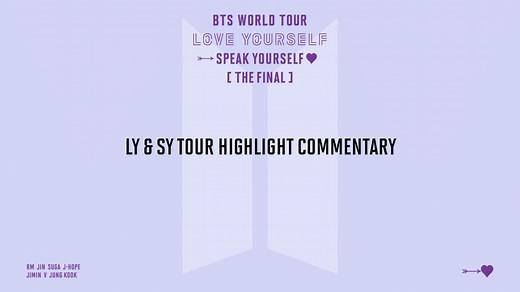 Weverse BTS Media - LY & SY TOUR HIGHLIG
