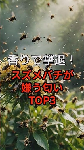 香りで撃退！スズメバチが嫌う匂いTOP3 #shorts #動物 #雑学