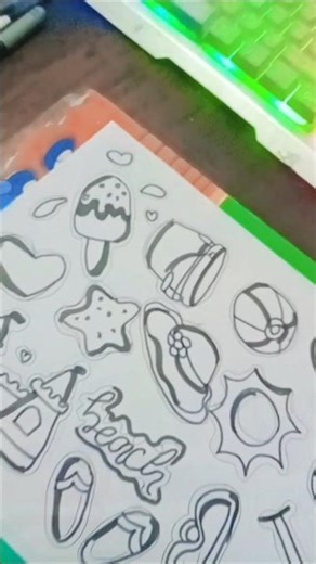 how to make doodling stickers