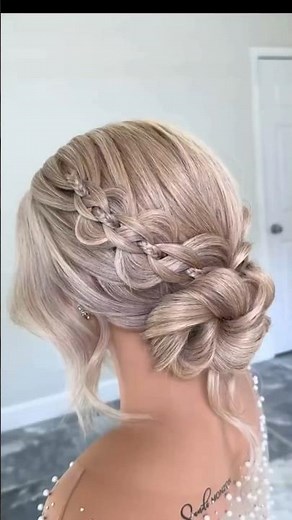“One braid… one bun… unlimited glam!”#hairstyle #hairtok