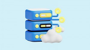 Server Provider animated 3d icon.