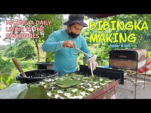 Making a daily living in the Philippines BIBINGKA MAKING