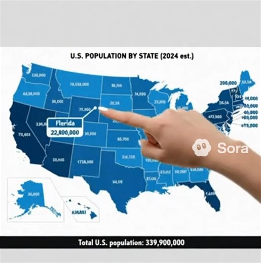 Estimated the population for each US state #USA# | Wonder Explorers