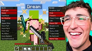 I secretly used a hack client to fool my friend in Minecraft