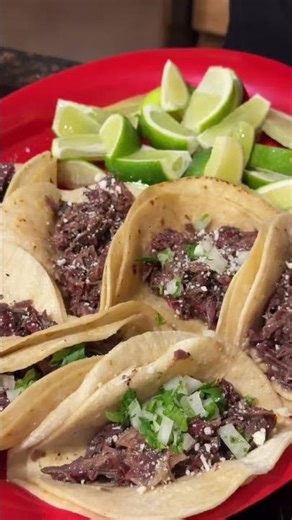 Beef cheek tacos