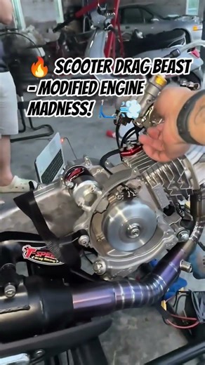 🔥 Scooter Drag Beast – Modified Engine Madness! 🛴💨