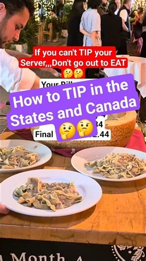 How to TIP in the States and Canada🤔🤔 #tipps #tip