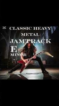 Classic heavy metal backing track / E minor #instrumentalguitar #backingtrack #heavymetal