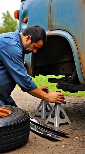 vintage van restoration in modern#ai #renovation #viral #shorts #car