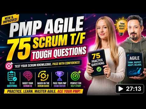 🚨 PMP AGILE QUIZ: 75 TRUE or FALSE TRAPS!