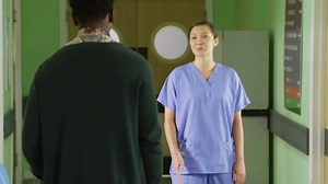 4.1K views · 93 reactions | Today on Doctors: Makeda’s life hangs in the balance as Bear struggles with guilt over their argument and Karen tries to get through to Rob. BBC One 13:45 | BBC Doctors | Facebook
