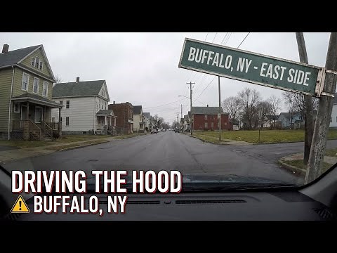 Driving around the Dangerous Hood of Buffalo, New York