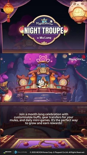 [MapleStorySEA] Mu Lung Night Troupe is Here!