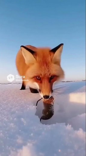 Fox Dives Into Snow to Catch Prey | Nature’s Silent Hunter