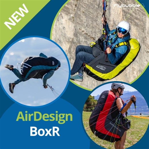 🔥New at Flybubble 👉 AirDesign BoxR: https://flybubble.com/harnesses/standard-paragliding-harnesses Standard paragliding harness - According to AirDesign's philosophy, the BoxR is both durable and lightweight. It supports pilots from ground handling to first cross-country flights, without compromising comfort or safety. The BoxR is more than just a harness for paragliders. It’s your companion on your new adventures. 👆 Orders are being taken now. ⚠️☝️Latest info, availability and current pricin