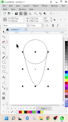 Learn to Design a Map Pin Logo in CorelDRAW #coreldraw2026 #coreldrawtutorial