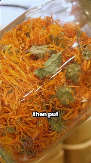 DIY calendula-infused oil for wound healing, skin rejuvenation and homemade balm