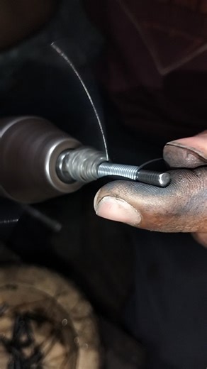 Generator Tension Spring Made on Drill Machine #springmaking #workshopskills #machine #springmanufac