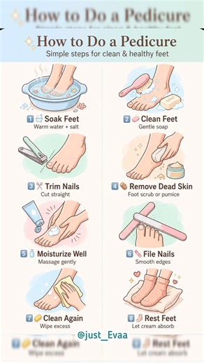 easy pedicure tutorial 🎀🌷 #explore #trending #skincare #pedicure #ytshorts #fyp #viral