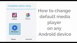 How to change default video player android