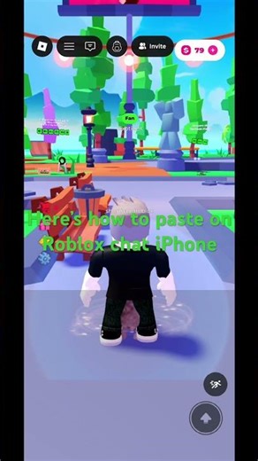 How to paste on Roblox chat iPhone