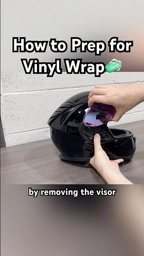 How to wrap a motorcycle helmet #vinylwrap