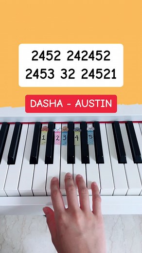 Dasha - Austin (Piano Tutorial) #dashaaustin #austindasha #easypianotutorial #summypiano