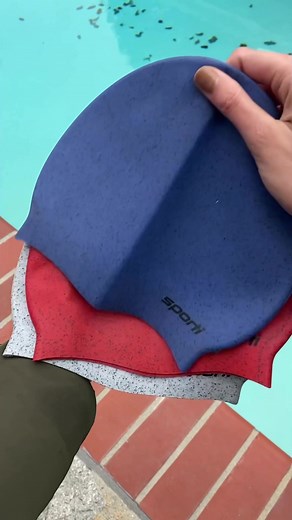 Sporti’s Recycled Silicone Swim Cap is one of the few made from recycled silicone in sustainable packaging ♻️ Along with performance-focused features like an interior grip and bold, bright colors; it’s easy to put on and take off 🔥 #swimtok #swimmer #swimteam #swimstar #swimgear
