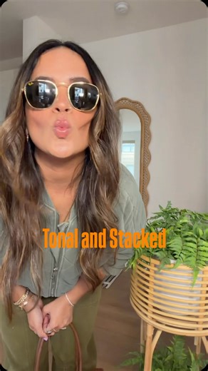 Namita Charmaine on Instagram: "There’s something about a tonal outfit that makes layering jewelry feel even better. Just one color story and then the rings, the chains, the bracelets all building on each other. This is the kind of styling that feels effortless for me. #tonaloutfit #ringstack #mixedmetals #everydaystyle #jewelryoftheday tonal outfit styling, mixed metal ring stack, layered jewelry look, everyday jewelry styling, monochrome outfit inspiration, stacking rings tutorial, modern mom 