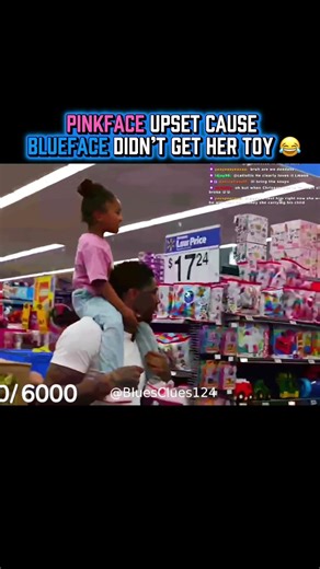 PinkFace upset cause blueface didn’t get her toy 😂 #blueface #pinkface #shorts