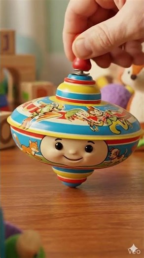 Vintage 1950s Spinning Top