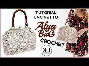CROCHET BAG TUTORIAL with CLIC CLAC closure - "Alya" CROCHET EASY BAG 💛 @KatyHandmade