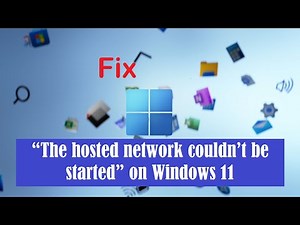 FIX-“The hosted network couldn’t be started” on Windows 11