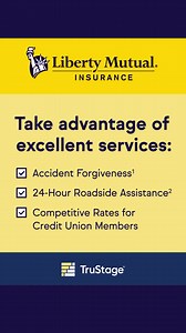 As a credit union member, you could save $700 on Liberty Mutual insurance through the TruStage™ Auto Program* | TruStage