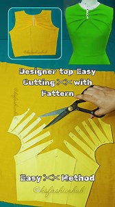 212K views · 3.1K reactions | Designer Top Cutting✂ With Pattern #viralreels #reelsviral #fashion #diy #sewing | KS Fashion Hub | Facebook