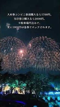 東海エリア最大級の花火大会桑名水郷花火725開催を当日行って見れる素敵なスポット「なばなの里」を紹介🥰👍✨大会チケットを持ってない方にオススメ👍✨なばなの里の入園券をWeb購入