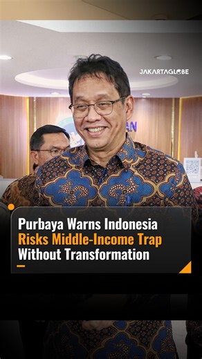 Purbaya warned Indonesia could remain in the “middle-income trap” without transformation and urged stronger growth above 6%. #PurbayaEffect #InvestorDailySummit2025 #JakartaGlobe | The Jakarta Globe