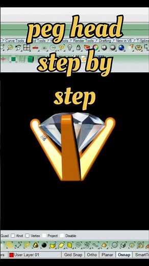 Full video link in discription 💎 “Jewelry CAD Tutorial | #Matrix3D #PegHeadDesign #rhinoceros